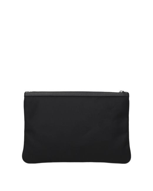 Dolce & Gabbana Black Dolce&Gabbana Pochette Uomo Pelle Nero for men