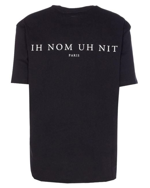 Ih Nom Uh Nit Black T Shirt Con Stampa