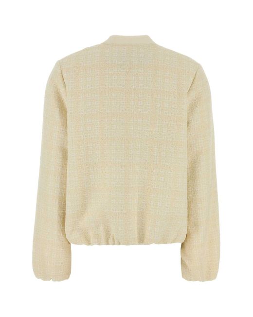 Gucci Natural Checked Cotton Tweed Jacket