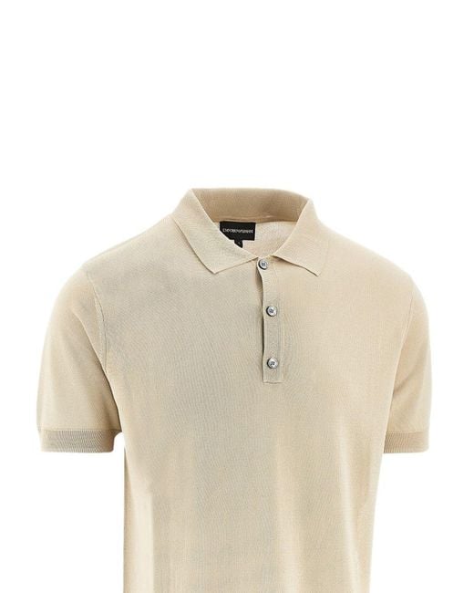 Emporio Armani Exclusive Natural Logo Polo Shirt for men