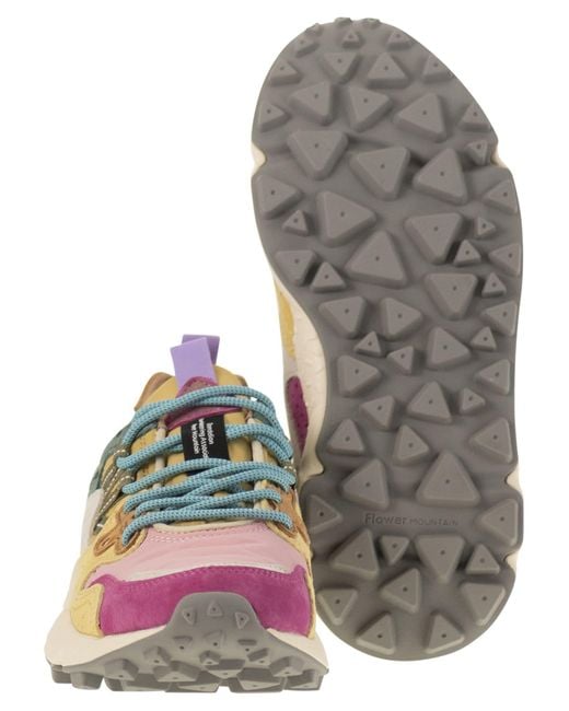 Flower Mountain Green Yamano 3 Sneakers