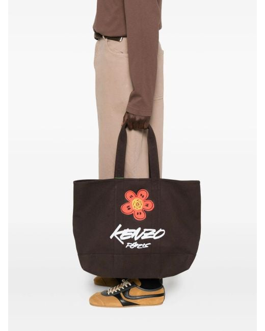 KENZO Black Shopper Tote Bag
