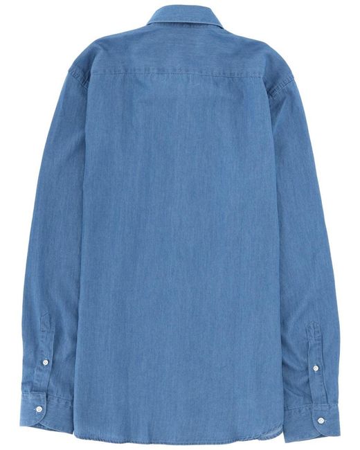 Fay Blue Denim Shirt for men