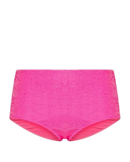 P.A.R.O.S.H. Pink High-Waisted Swimwear
