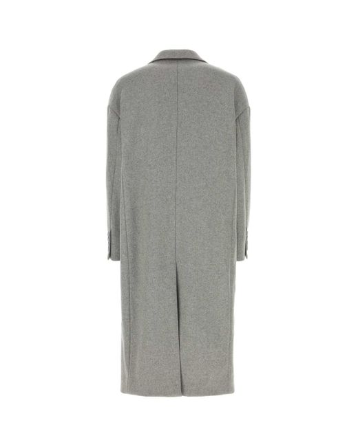 Dolce & Gabbana Gray Wool Blend Coat for men
