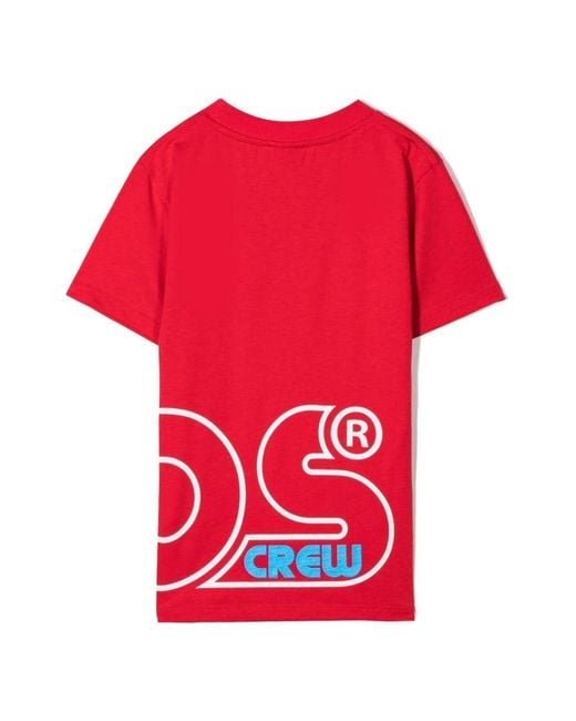 Gcds Red Jersey T Shirt Boy