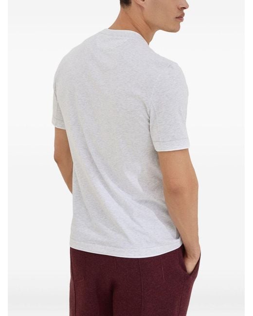 Brunello Cucinelli Light T-Shirt in White für Herren