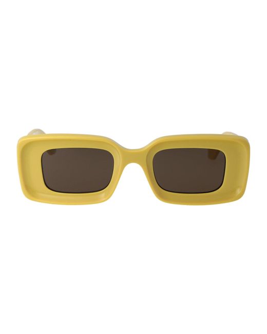 Occhiali Da Sole Lw40101 I 39 E di Loewe in Yellow