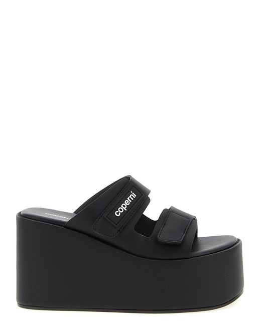 Coperni 'patch Wedge Sandal' Wedges in het Black