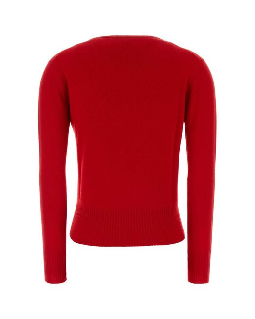 Miu Miu Red Cashmere Sweater