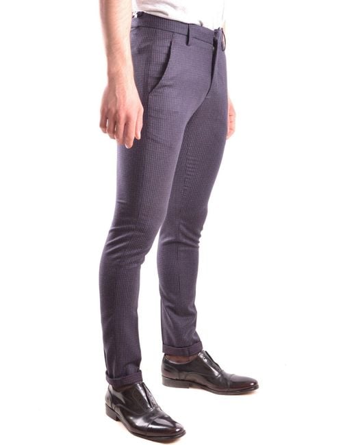 Dondup Blue Trousers for men