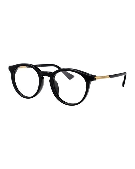 Bottega Veneta Black Metal Optical Glasses