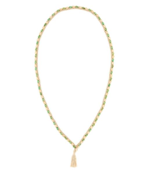 Alanui Multicolor Embellished Crochet Necklace