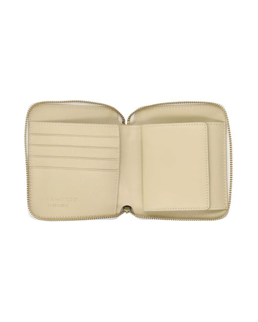 Comme des Garçons Natural Vertical Zip Around Wallet