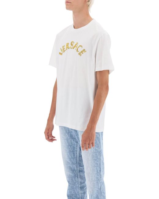 Versace Muschel Barock T -shirt in het White voor heren