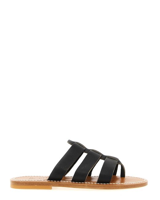 K. Jacques Black 'Dolon' Sandalen