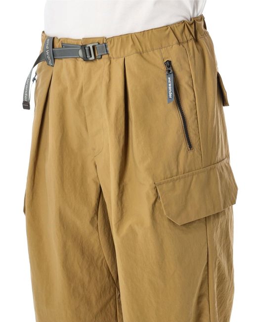 And Wander Natural Cargo Trousers for men
