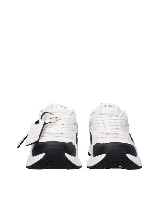 Off-White c/o Virgil Abloh White Sneakers Donna Pelle Bianco/Nero