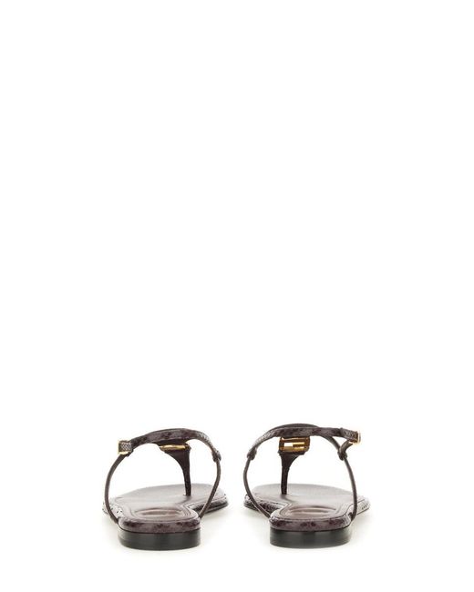 Fendi Natural Sandal "Ffold"