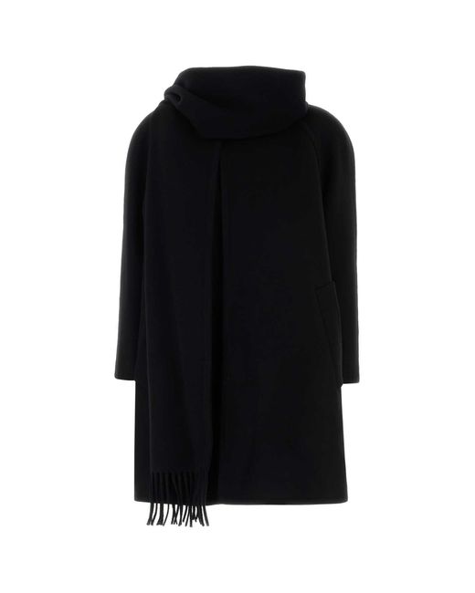 Balenciaga Black Cashmere Coat