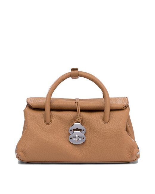 Zanellato Brown "Dotta" Handtasche