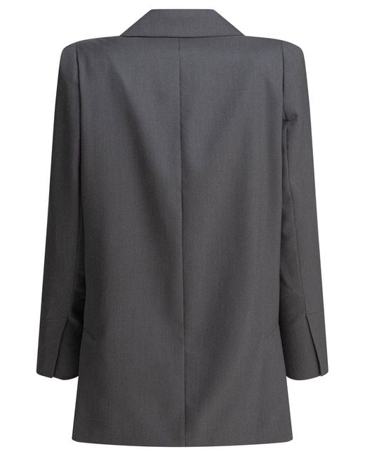 Max Mara Black Virgin Wool Mahair Silk Jacket