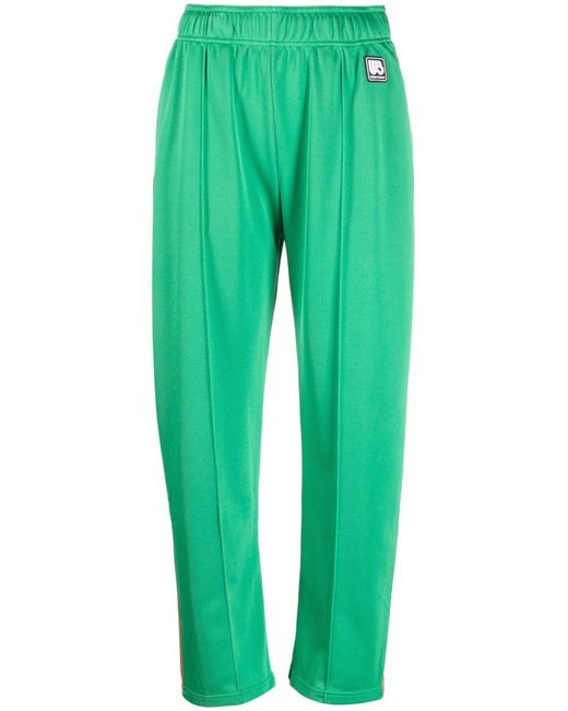Wales Bonner Green Logo-Patch Track Pants