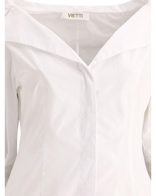Chemise avec col ouvert F.it en coloris White
