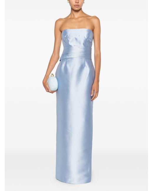 Solace London Blue Ingrid Long Dress