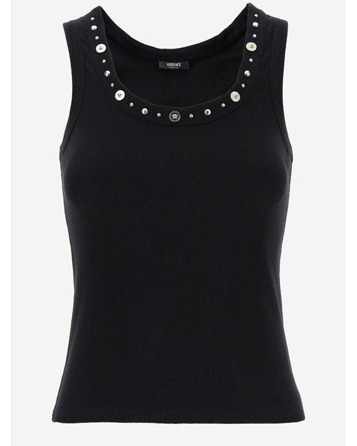 Top di Versace in Black