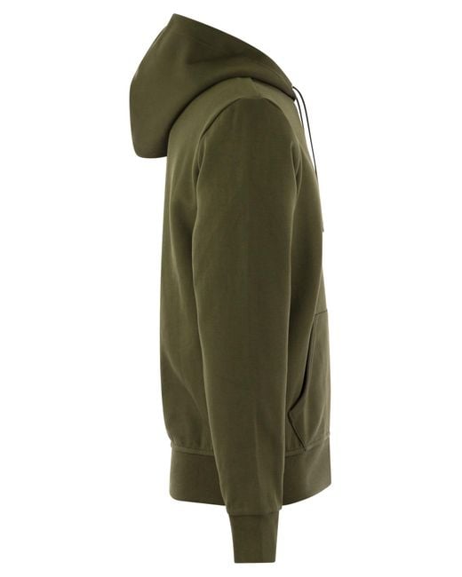 Hoodie con zip di Polo Ralph Lauren in Green da Uomo