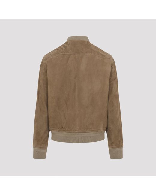 Tom Ford Leather Jackets in het Green