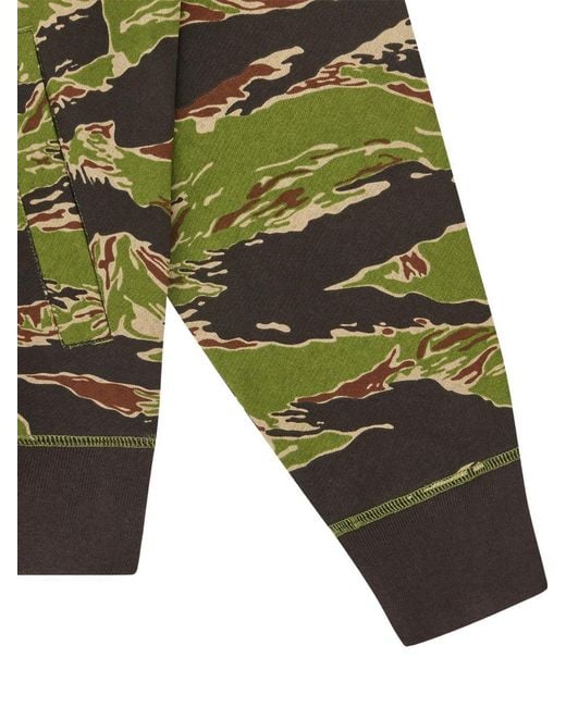 ICECREAM Green Cotton Hoodie for men