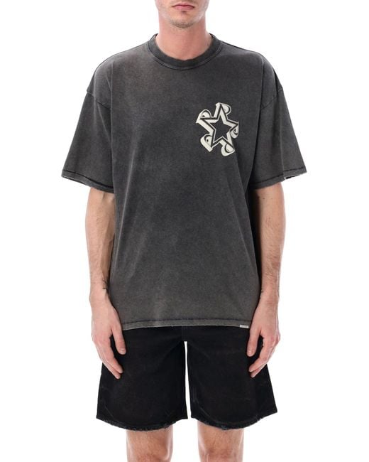Represent Gray Initial Star T-Shirt for men