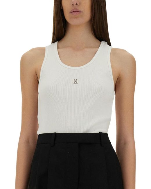Givenchy White Tank Top With Logo