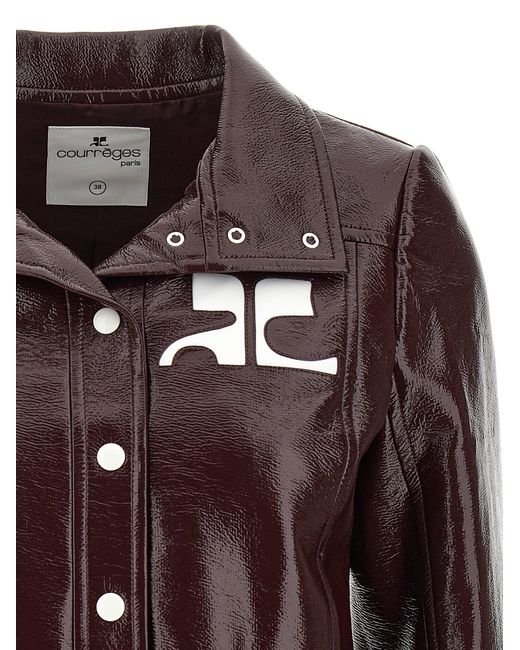 Courreges 're -editie Vinyl' -jas in het Brown