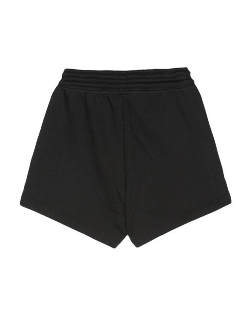 Adidas By Stella McCartney Black Logo Organic Cotton Shorts