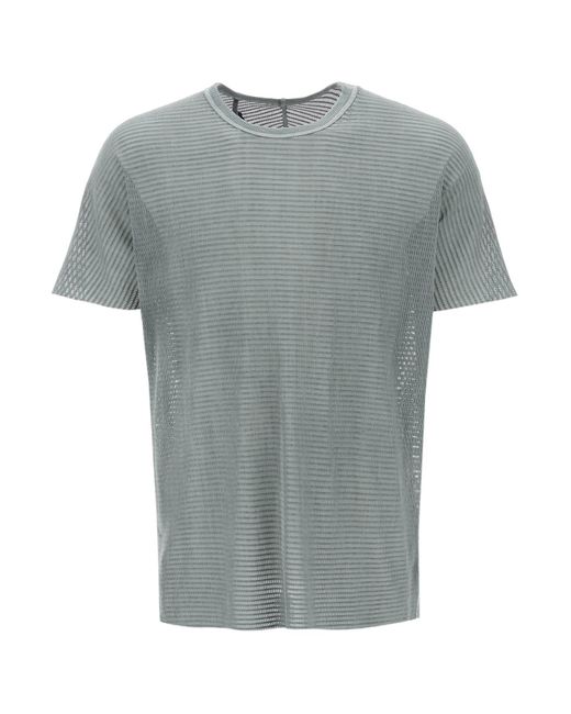 T-shirt perforé en coton Boris Bidjan Saberi pour homme en coloris Gray