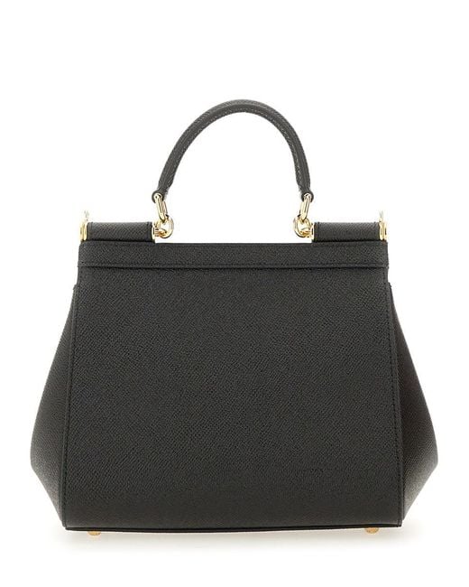 Dolce & Gabbana Black Medium Sicily Hand Bag