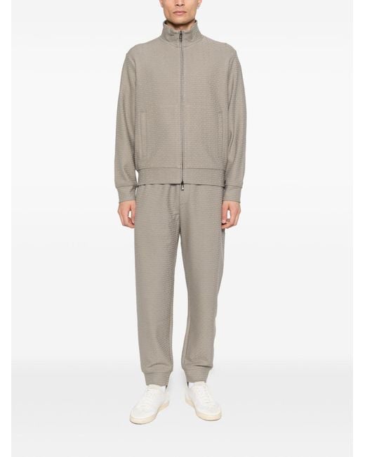 Emporio Armani Gray Cotton Blend Sweatpants for men