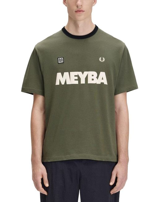 Fred Perry Green T Shirt "Ringer Meyba"