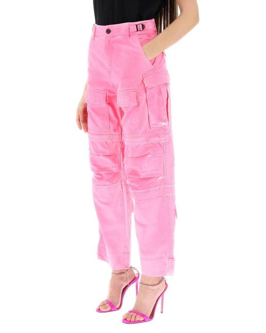 Pantalones de carga de Julia DARKPARK de color Pink