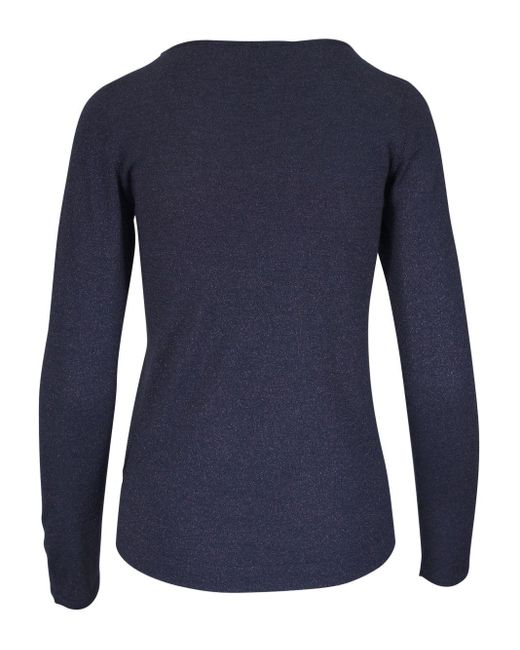 Brunello Cucinelli Blue 'Sparkling' Sweater
