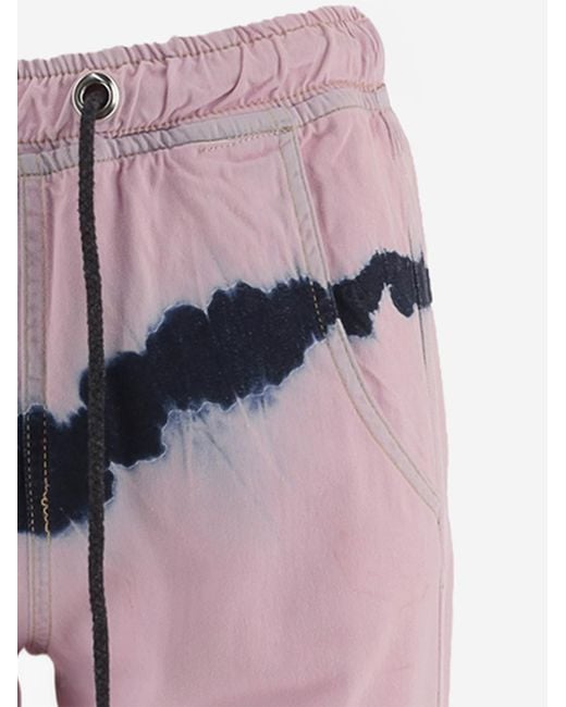 DON'T @ ME Pink Cotton Jeans With Tie Dye Pattern