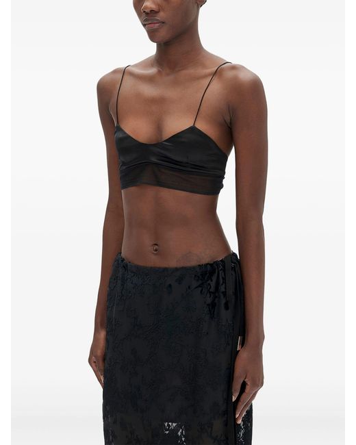 Ann Demeulemeester Cropped Top in het Black