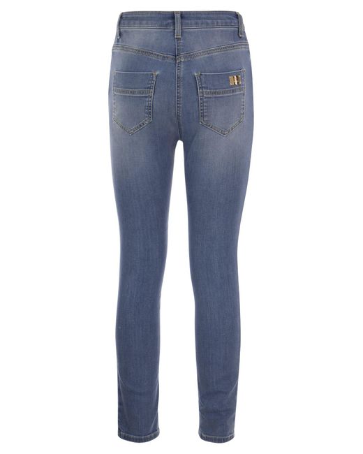 Jeans tascabili di Elisabetta Franchi in Blue