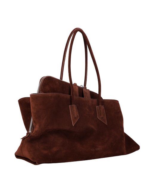 The Attico Brown La Passeggiata Medium Tote Bag