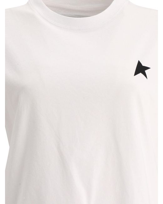 Golden Goose Deluxe Brand White Es Baumwoll-Logo-Print T-Shirt