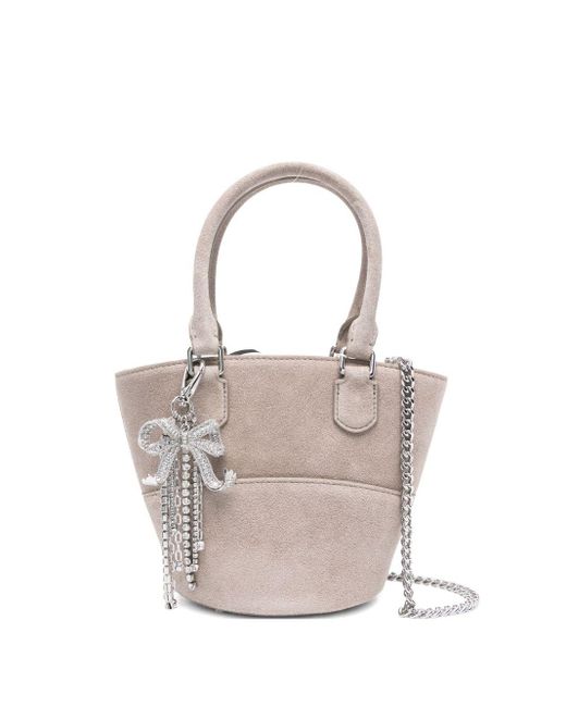 Self-Portrait White Wildleder Tasche