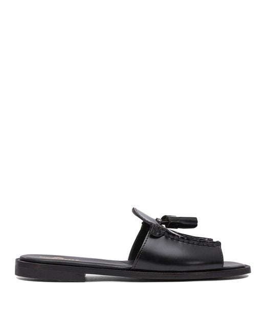 Sebago Black Slip On Slides